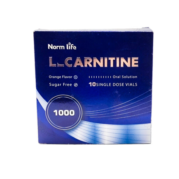 ویال خوراکی ال کارنیتین 1000 میلی گرم نورم لایف 10 عدد