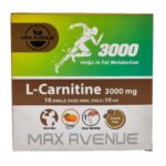 ویال ال کارنیتین 3000 میلی گرم مکس اونیو 10 عدد