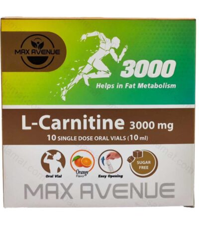 ویال ال کارنیتین 3000 میلی گرم مکس اونیو 10 عدد