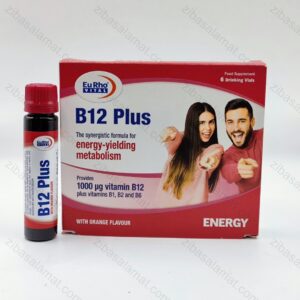 ویال خوراکی ویتامین B12 پلاس یوروویتال 6 عدد