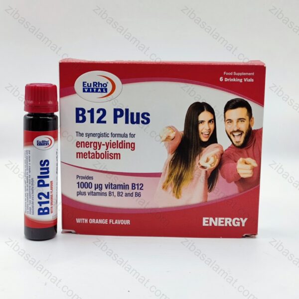 ویال خوراکی ویتامین B12 پلاس یوروویتال 6 عدد