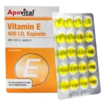 کپسول ژلاتینی نرم ویتامین E 400 واحد آپوویتال 40 عدد