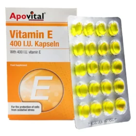 کپسول ژلاتینی نرم ویتامین E 400 واحد آپوویتال 40 عدد