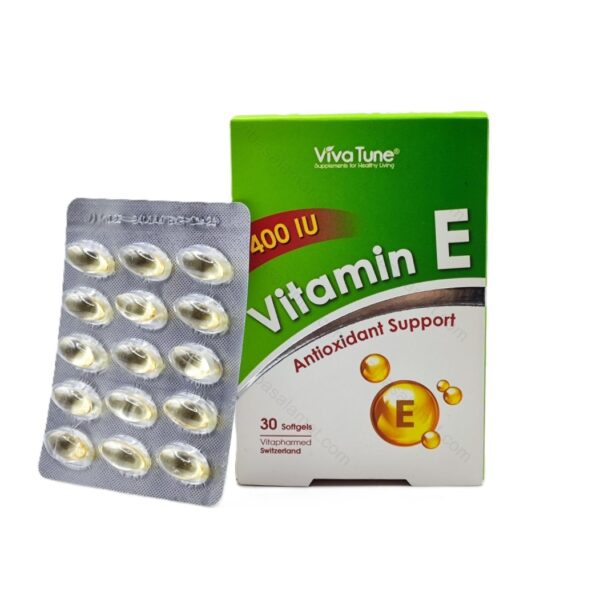 کپسول نرم ژلاتینی ویتامین E 400 واحد ویواتیون 30 عدد