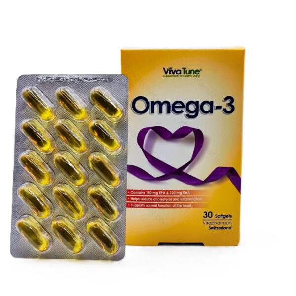 کپسول نرم ژلاتینی امگا 3 ویواتیون 30 عدد