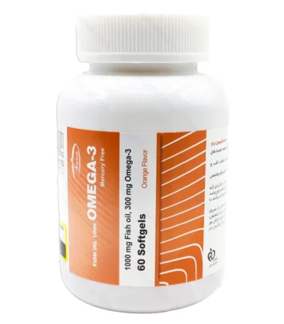 کپسول ژلاتینی امگا 3 طعم پرتقال 1000 میلی گرم کارن 60 عددی