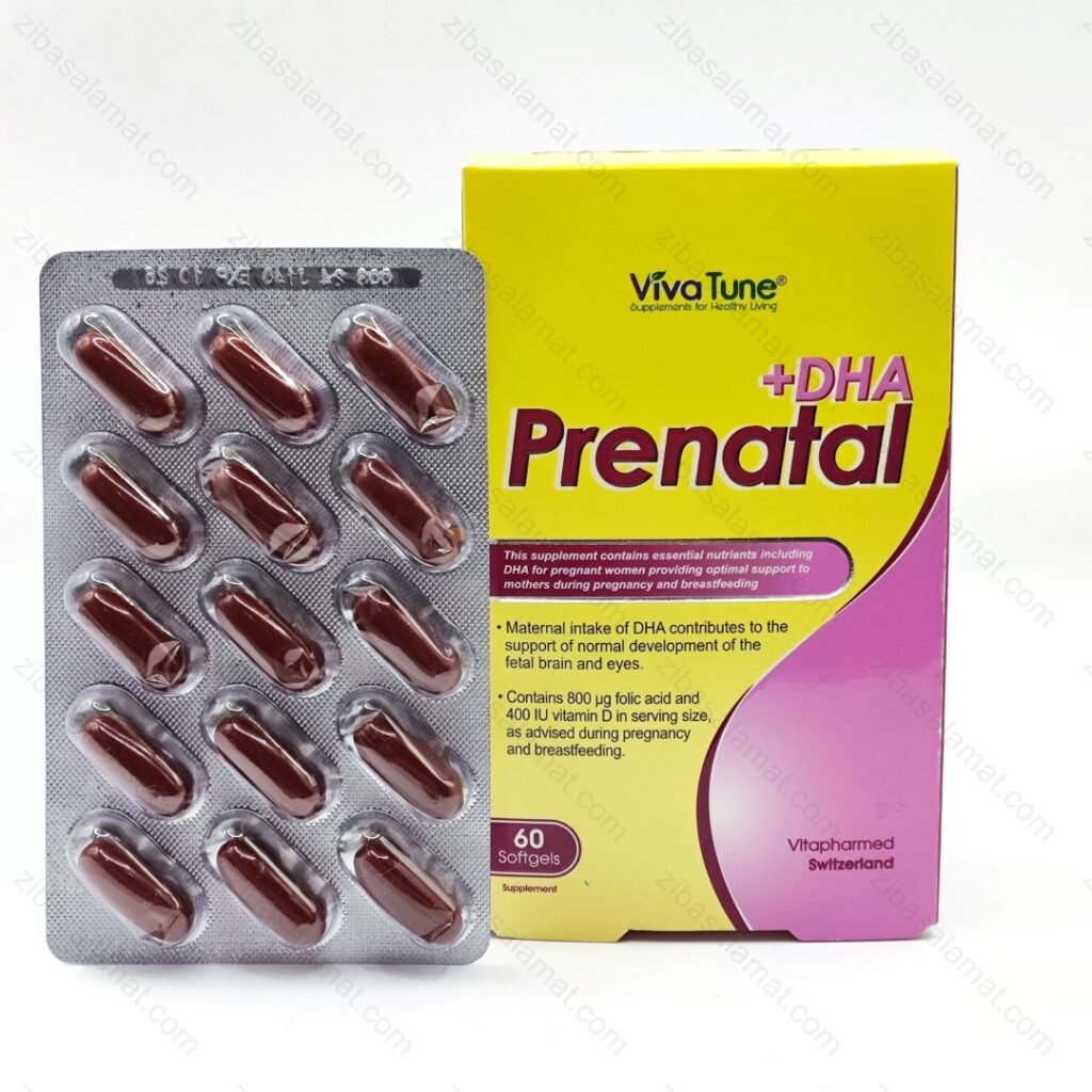 سافت ژل پریناتال پلاس دی اچ ای ویواتیون 60 عدد