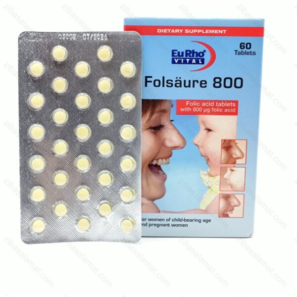 فولیک اسید 800 میکرو گرم 60 عددی