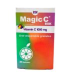 ساشه مجیک ویتامین C 1000 میلی گرم بی اس کی 20 عدد پانچ میوه