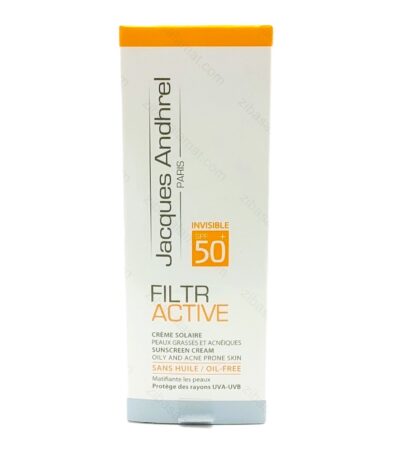 کرم ضد آفتاب SPF50 فیلتر اکتیو ژاک آندرل پاریس مناسب پوست چرب