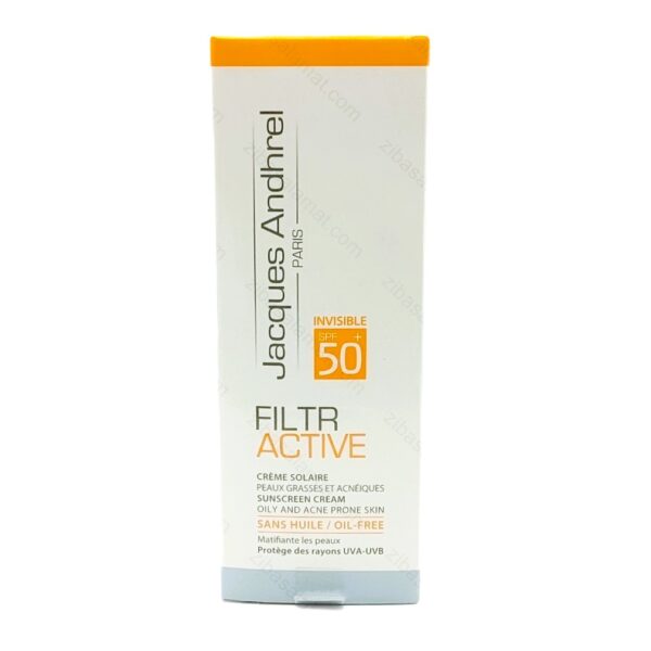 کرم ضد آفتاب SPF50 فیلتر اکتیو ژاک آندرل پاریس مناسب پوست چرب