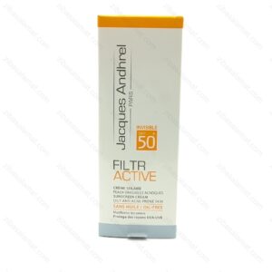 کرم ضد آفتاب SPF50 فیلتر اکتیو ژاک آندرل پاریس مناسب پوست چرب 50 میلی لیتر