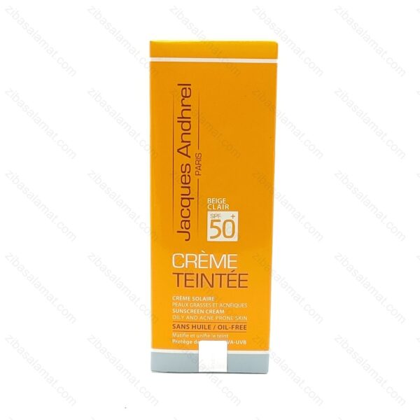 كرم ضد آفتاب SPF50 پوست چرب و مستعد آكنه 50 میلی لیتر ژاك آندرل پاریس