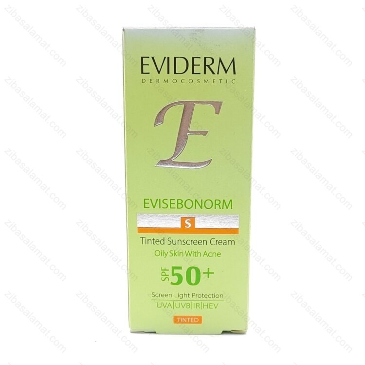کرم ضد آفتاب رنگی اوی سبونورم SPF50 اویدرم | Evisebonorm Tinted