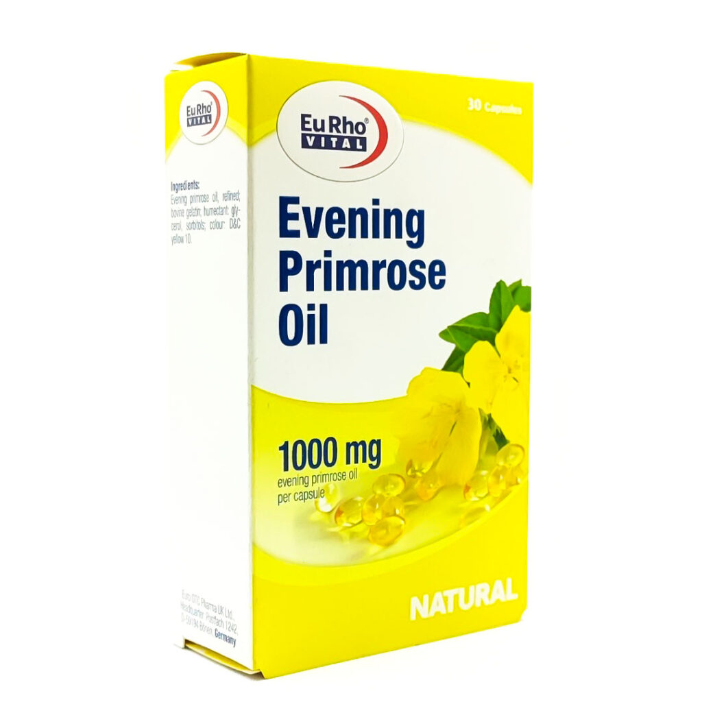 سافت ژل ایوینینگ پرایم رز اویل 1000 میلی گرم یوروویتال