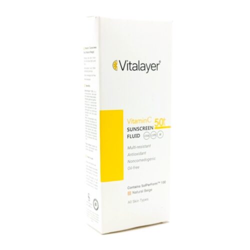 فلوئید ضد آفتاب ویتامین سی SPF50 ویتالیر