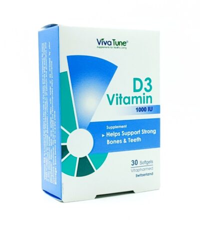 کپسول نرم ژلاتینی ویتامین D3 1000 واحد ویواتیون