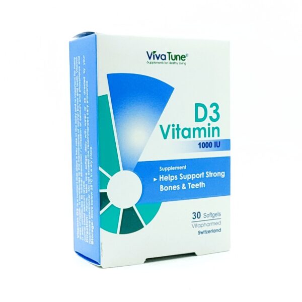 کپسول نرم ژلاتینی ویتامین D3 1000 واحد ویواتیون