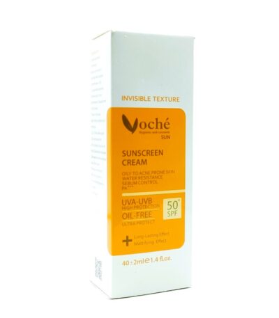 کرم ضد آفتاب SPF50 وچه مناسب پوست چرب و مستعد آکنه