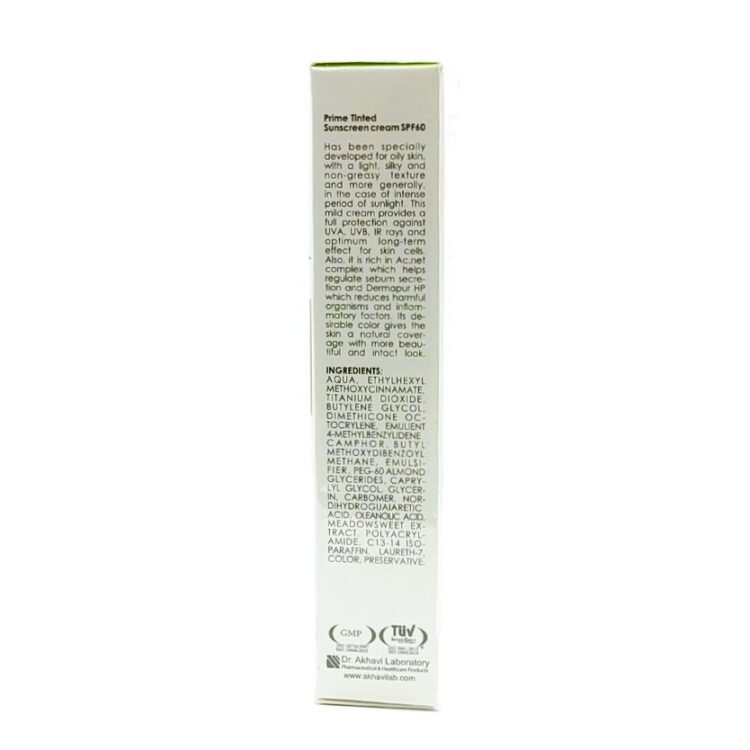 کرم ضد آفتاب رنگی SPF60 پرایم