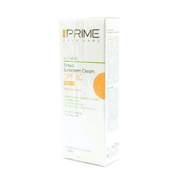 کرم ضد آفتاب رنگی SPF60 پرایم