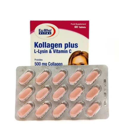 قرص کلاژن پلاس ال لیزین و ویتامین C یوروویتال