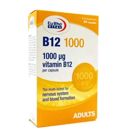 کپسول ویتامین B12 1000 میکروگرم یوروویتال