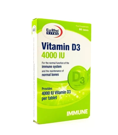 قرص ویتامین D3 4000 واحد یوروویتال