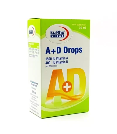 قطره خوراکی آ+د یوروویتال 30 میلی لیتر