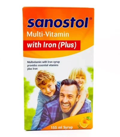 شربت مولتی سانستول آهن دار 155 میلی لیتر