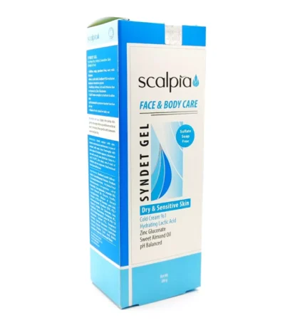 ژل شوینده غیر صابونی صورت و بدن پوست خشک اسکالپیا 200 میلی لیتر