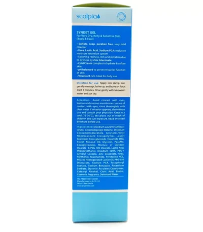 ژل شوینده غیر صابونی صورت و بدن پوست خشک اسکالپیا 200 میلی لیتر