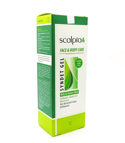 ژل شوینده غیر صابونی صورت و بدن پوست چرب اسکالپیا 200 میلی لیتر