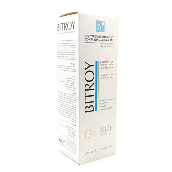 بیتروی شامپو حیات بخش حاوی روغن آرگان مناسب موی رنگ شده 200 میلی لیتر