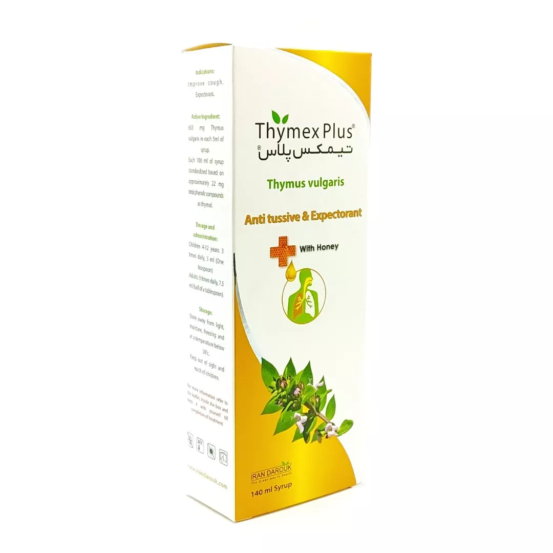 IMG_20251122_100619 شربت گیاهی تیمکس پلاس ضد سرفه و خلط آور ایران داروک