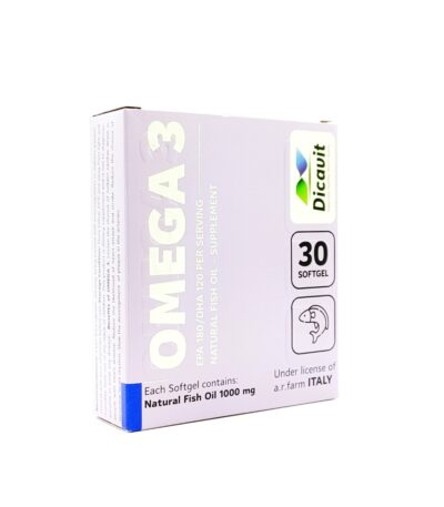 سافت ژل امگا 3 دیکاویت 1000 میلی گرم