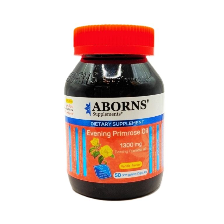کپسول روغن گل مغربی 1300 ابورنز 50 عددی