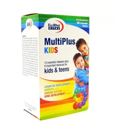 قرص جویدنی مولتی پلاس کیدز یوروویتال 60 عدد