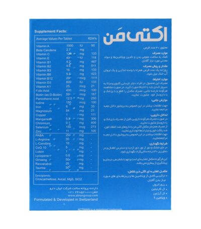 قرص اکتی من ابیان دارو