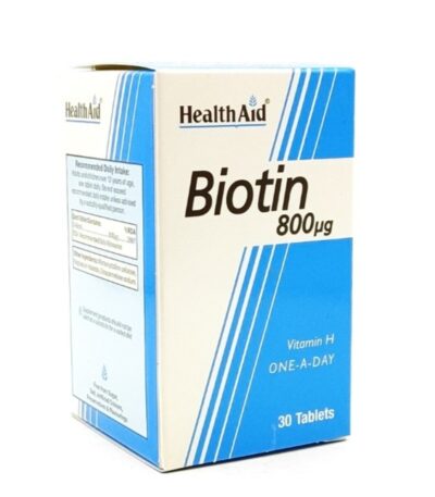 قرص بیوتین 800 میکروگرم هلث اید 30 عدد