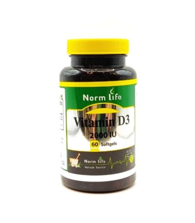 سافت ژل ویتامین D3 2000 واحد نورم لایف 60 عدد