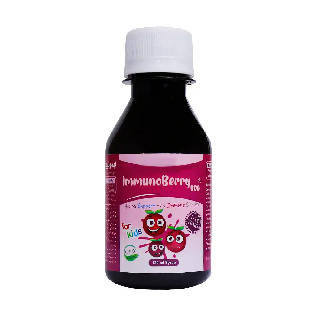 1_behtadaru-Immunoberry-Bda-Immune-System-For-Kids-2.jpg شربت ایمونوبری بی دی آ بهتا دارو 120 میلی لیتر