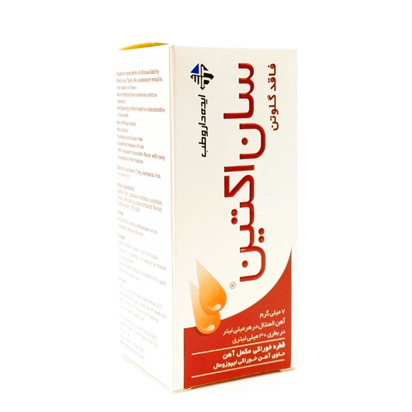 IMG_20260221_164232 قطره آهن سان اکتین ایده داروطب فاقد گلوتن 30 میلی لیتر