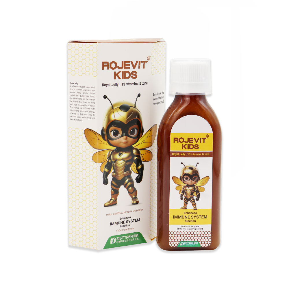 Zist-Takhmir-Rojevit-Kids-Oral-Syrup-3 شربت رویال ژلی روژویت کیدز زیست تخمیر - تصویر 1