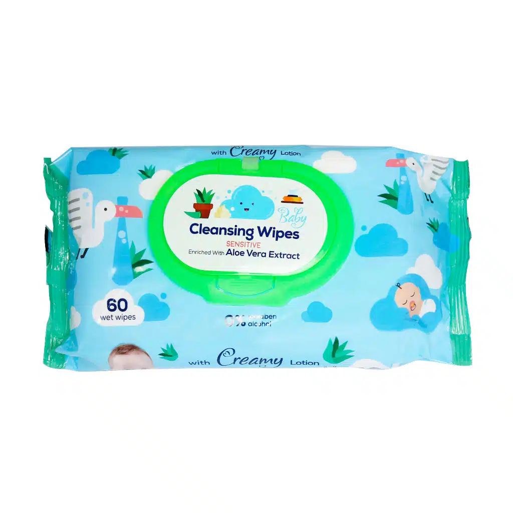 Canvas-Cleansing-Wipes-Sensitive-60.jpg دستمال مرطوب پاک کننده کودک کانواس 60 عددی - تصویر 1