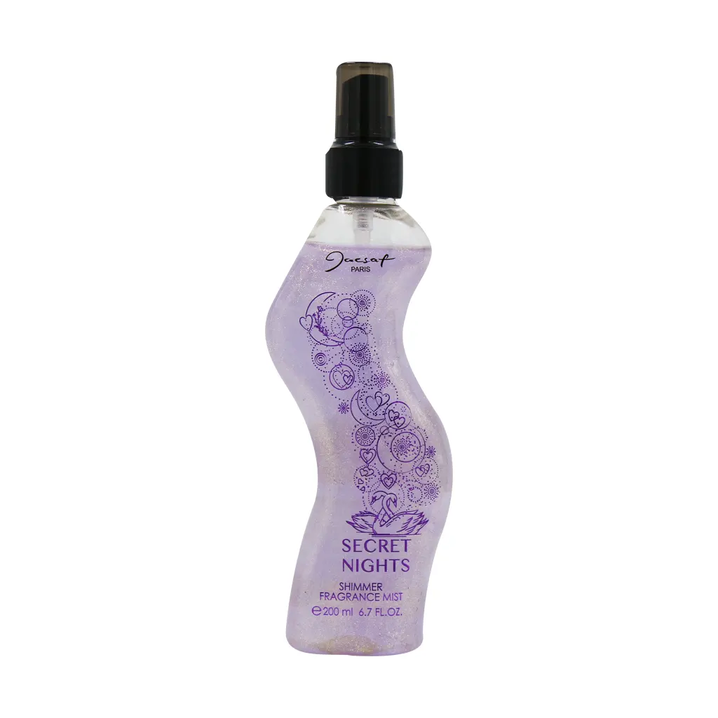 Jacsaf-Secret-Nights-Body-Splash-200-ml بادی اسپلش زنانه شاین دار ژک ساف مدل Secret Nights حجم 200 میلی لیتر - تصویر 1