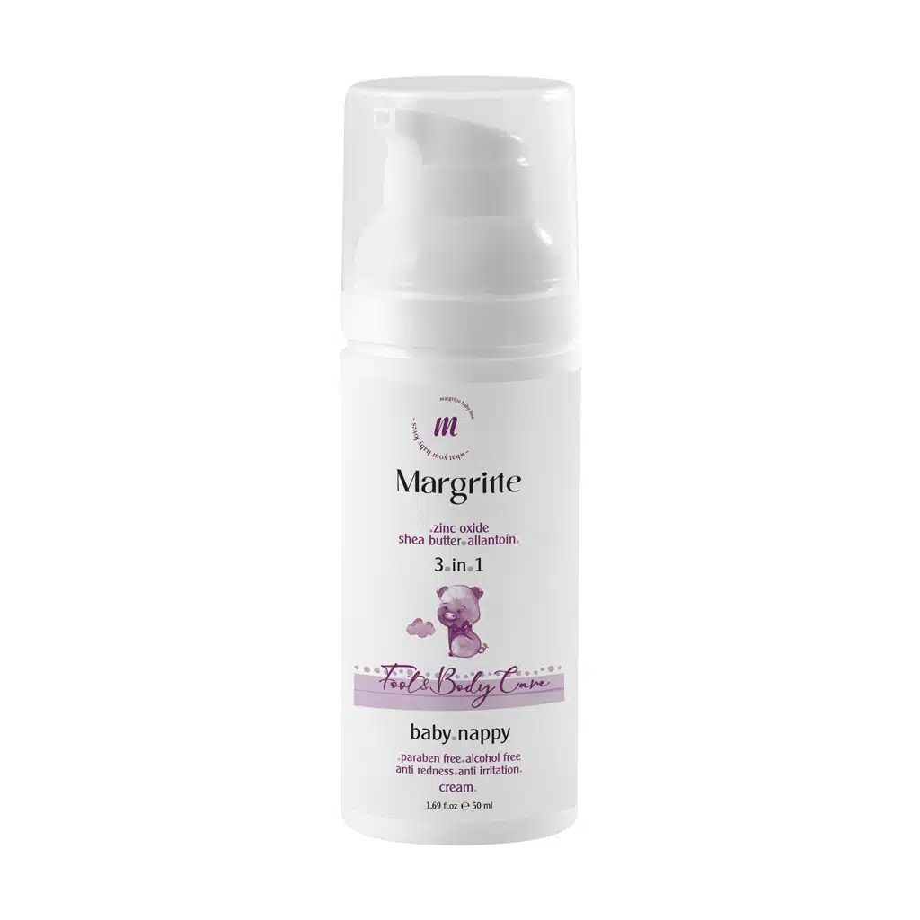 Margritte-Baby-NappyCream-50-ml.jpg کرم سوختگی پای کودک مارگریت - تصویر 1