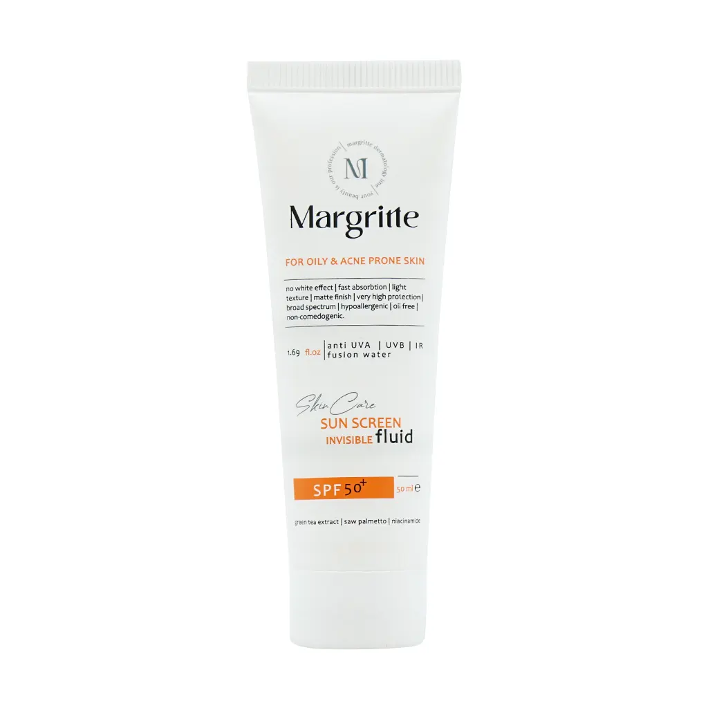 Margritte-SPF50-Oily-And-Acne-Prone-Skin-Sunscreen-Fluid-50 فلوئید ضد آفتاب پوست چرب و مستعد آکنه SPF50 مارگریت - تصویر 1