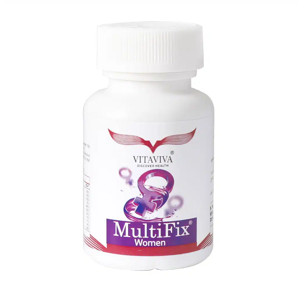 Vitaviva-Multifix-Women-60-FC-Tablets.jpg قرص مولتی فیکس بانوان ویتاویوا 60 عدد - تصویر 1