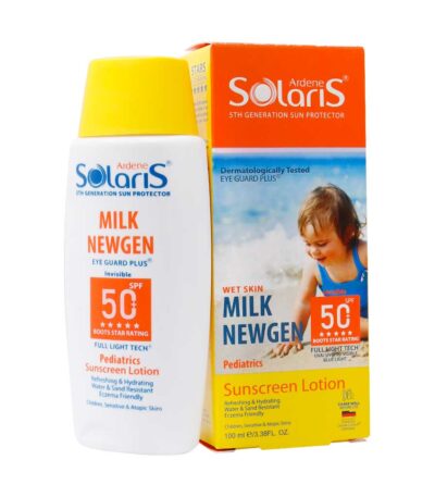 لوسیون ضد آفتاب کودک میلک نیوژن SPF50 سولاریس آردن
